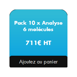 10 x Dosage des cannabinoïdes 6 molécules